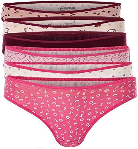 Carina Underwear Panties for Women- Pack of 6 Bikini Panties - Printed - Multi color - 2725603112919