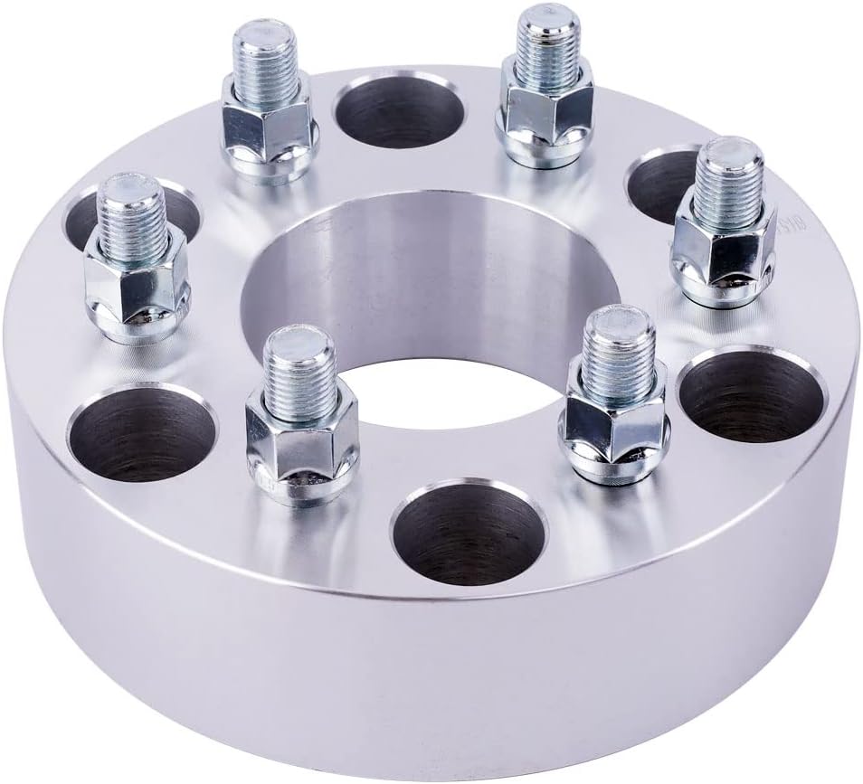 2PC 6x135 to 6x5.5 Wheel Adapters 2 Inch with 14x2 Studs Compatible with Ford 6 Lug 6x135 to 6x139.7 for 2004-2014 F150 | 2003-2014 Expedition | 2003-2014 Navigator | 2006-2014 Mark LT