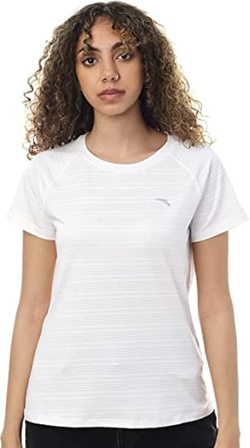 ANTA SS TEE For WOMEN, PURE WHITE, XL