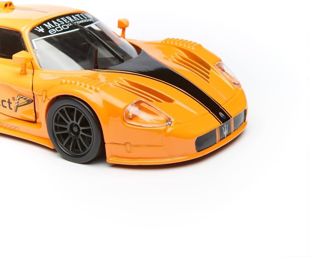 Bburago Maserati MC 12 1:24 Scale Diecast Car – Orange (Yellow 18-21078)