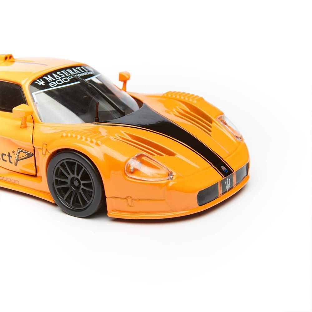 Bburago Maserati MC 12 1:24 Scale Diecast Car – Orange (Yellow 18-21078)