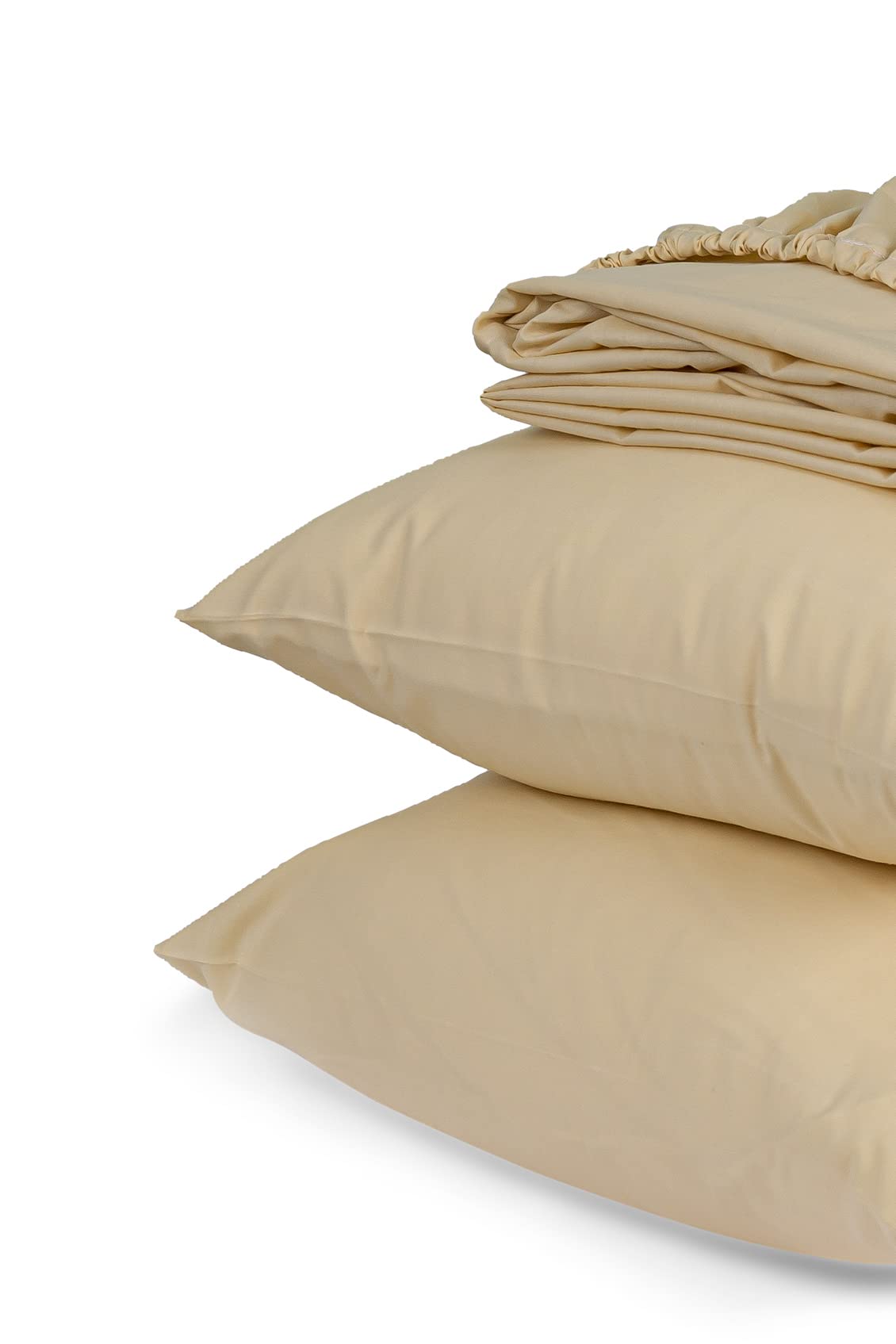 Home of linen-fitted sheet set, size 100 * 200cm,cream