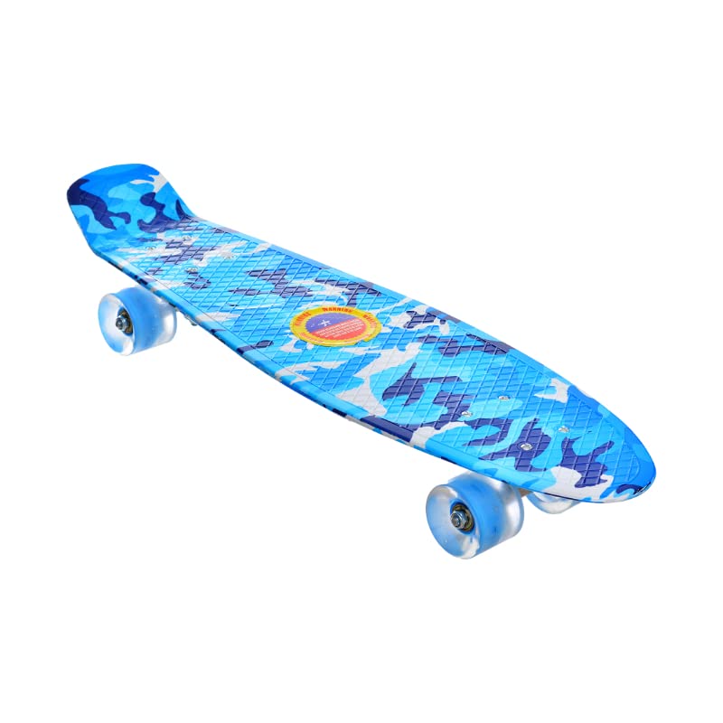 A01-452 Skateboard With Colorful LED Light Up Wheels For Unisex children - Multi Color