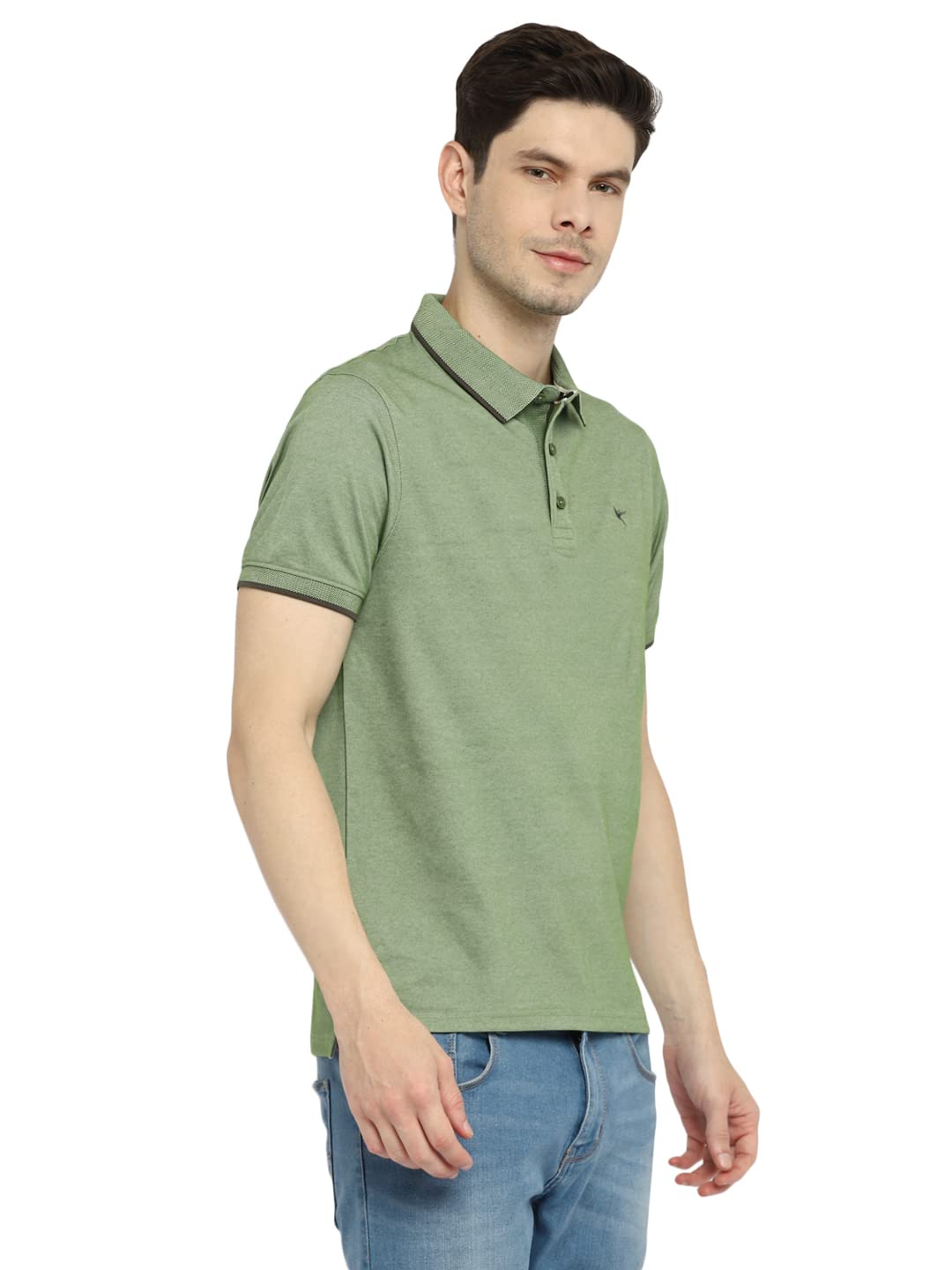 Deniklo Men's Solid Regular Polo Shirt