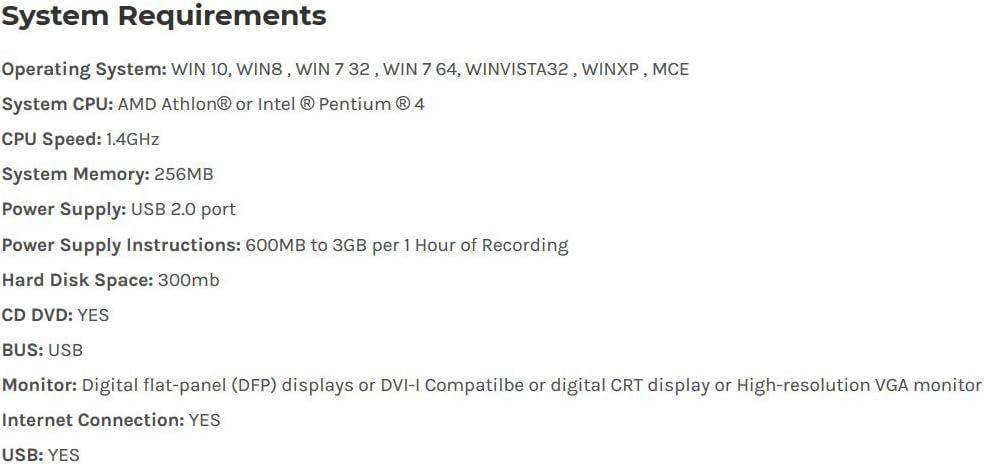 Diamond Multimedia Diamond Vc500 Usb 2.0 One Touch Vhs To Dvd Video Capture Device With Easy To Use Software, Convert, Edit And Save To Digital Files For Win7, Win8 And Win10, One Size