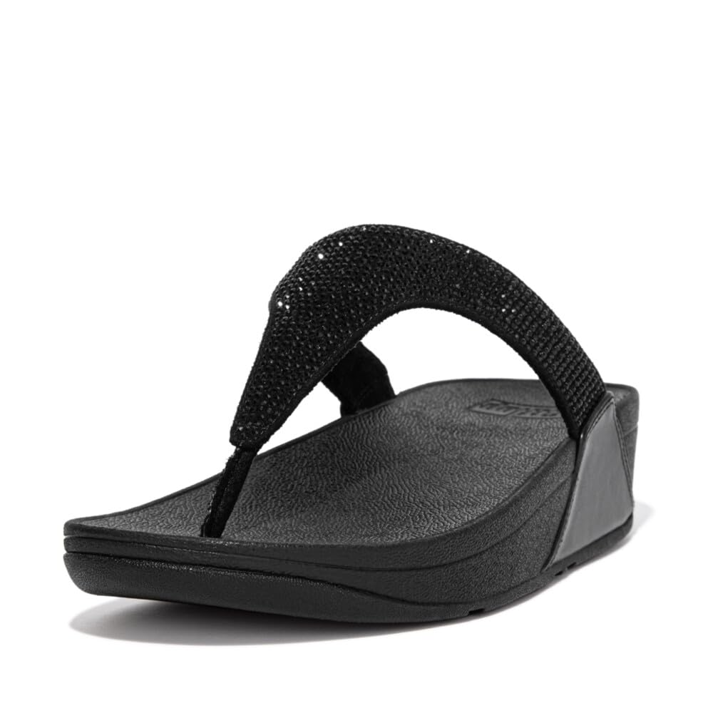 FITFLOP Lulu Crystal Embellished Toe-Post Sandals womens Lulu Crystal Embellished Toe-Post Sandals