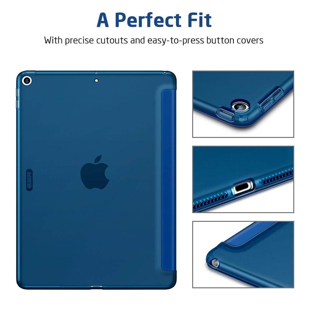 For iPad 10.2 (2019) - ESR Rebound Slim Smart Case - Navy Blue