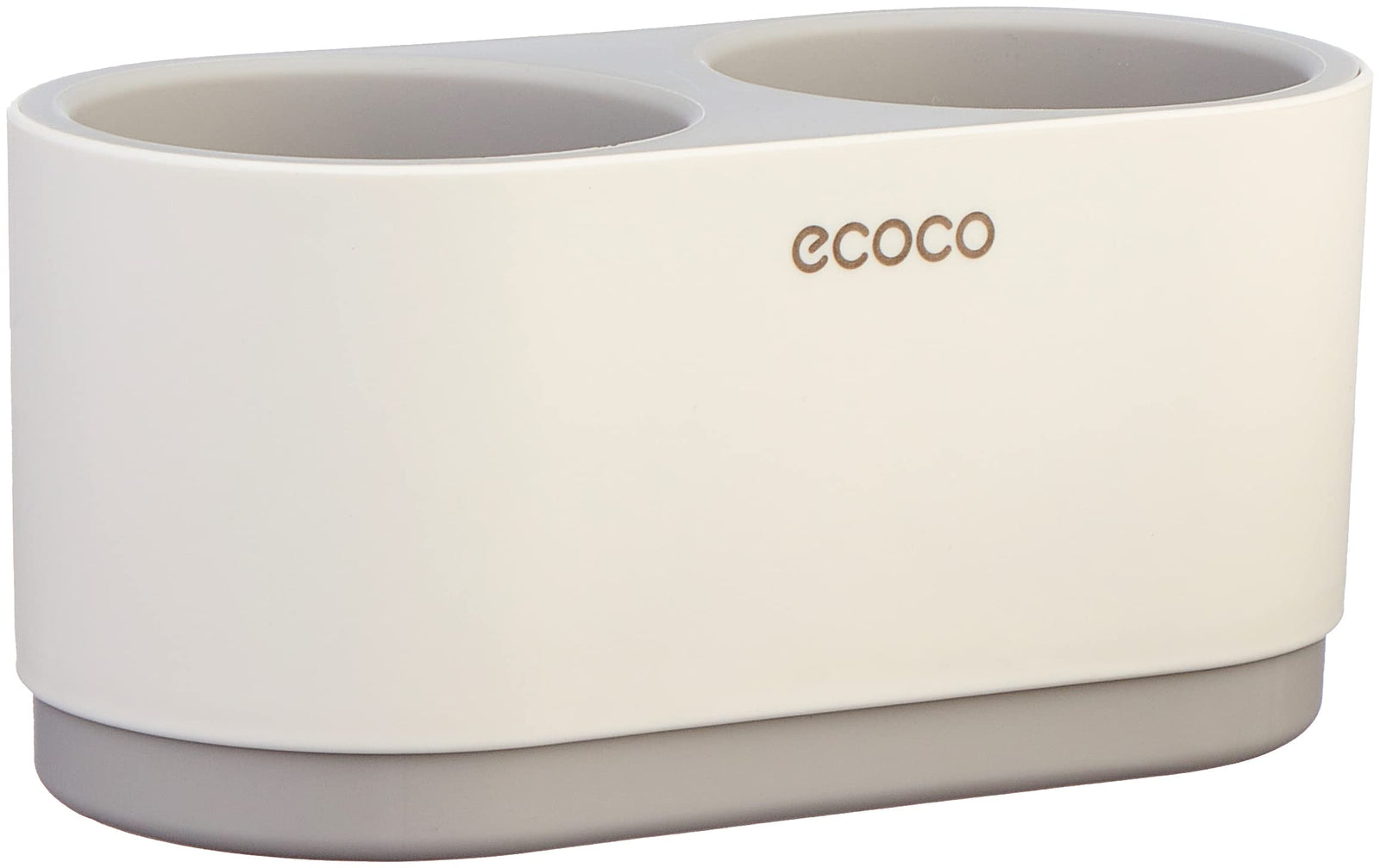 ECOCO E1811 Rak Holder Hair Dryer with Two Storage Cups - White Grey