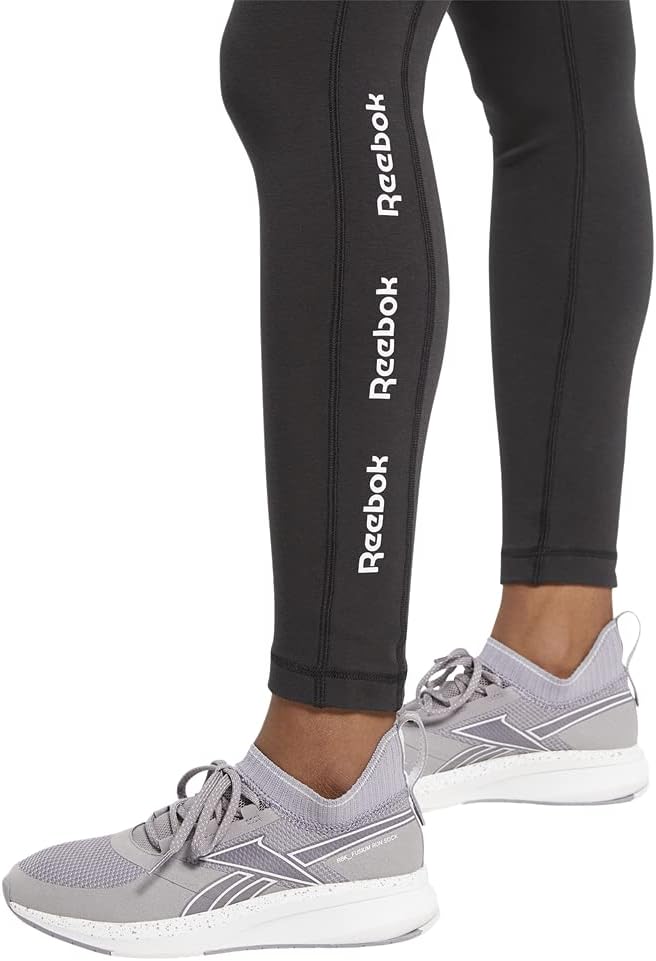 Reebok womens TE Linear Logo CT Legging Sport Tights