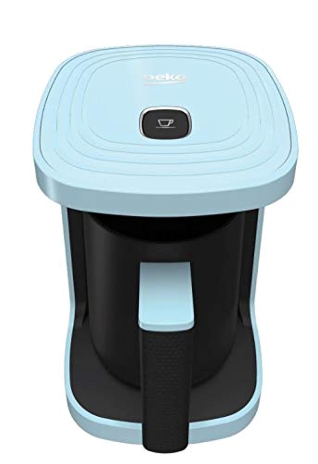 Beko Turkish Coffee Machine, 500W, 3 Cup, One touch control, lack of bean indicator, Anti-Spill Made In Turkey - Blue, TKM2940M, 1 Year Manufacturer Warranty