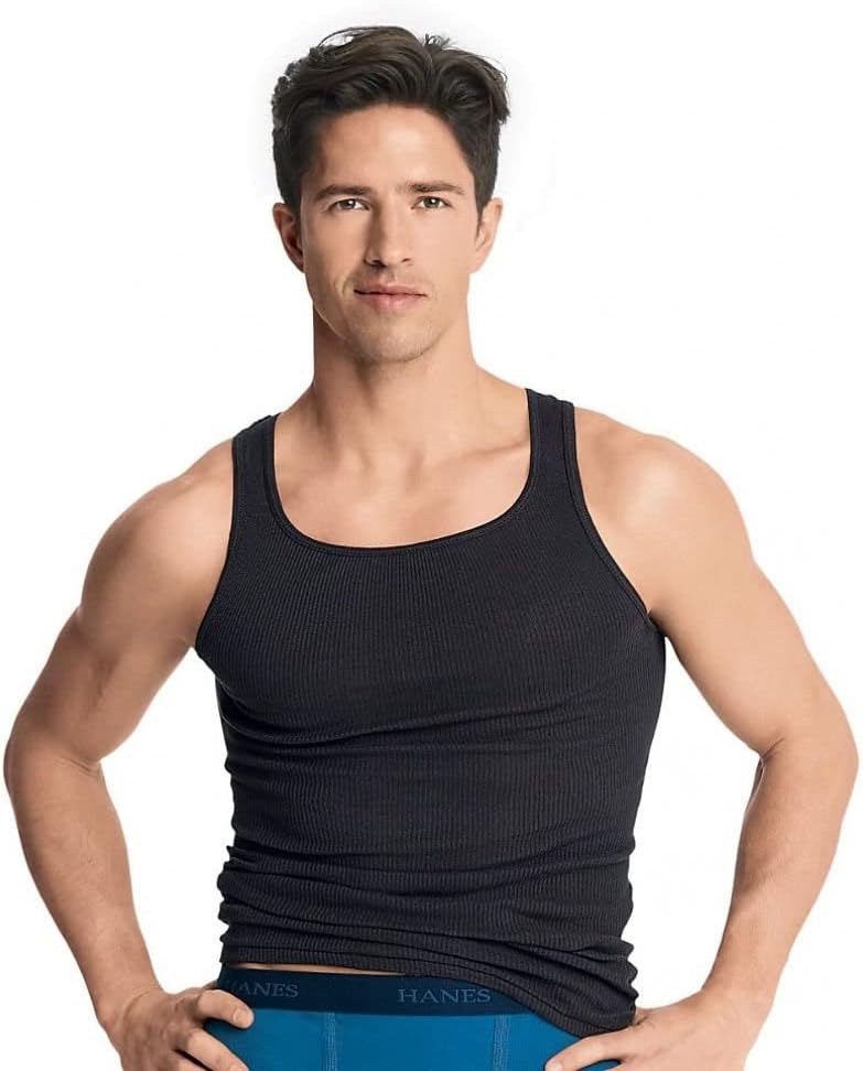 Hanes Mens 7993BG Vest (pack of 4)