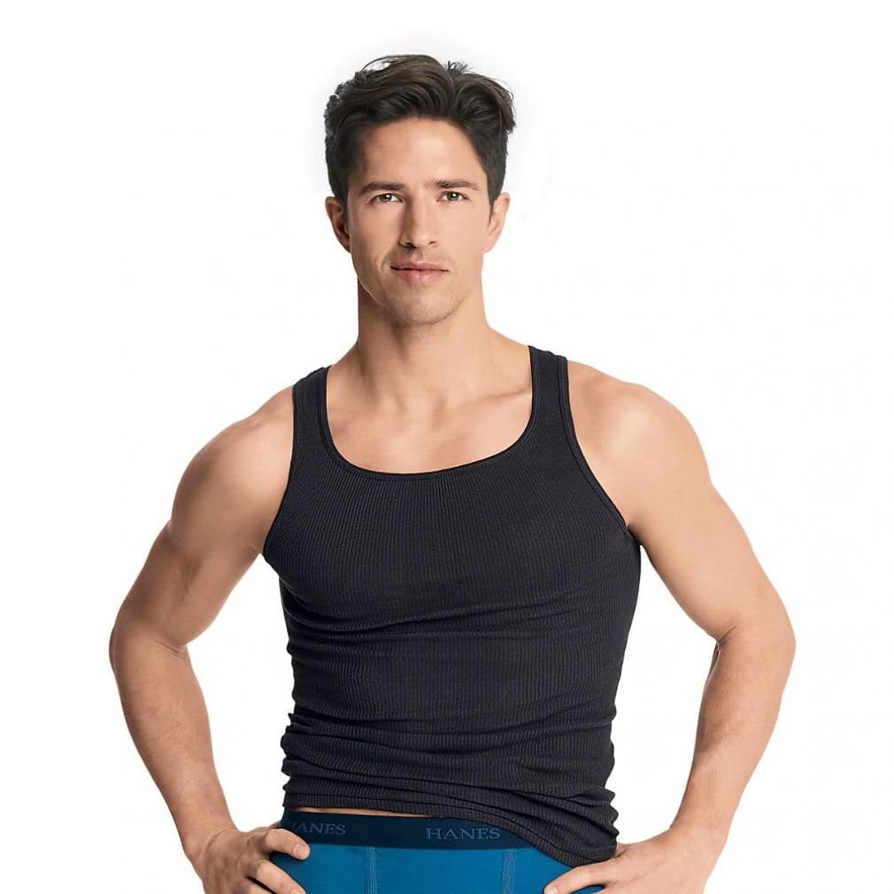 Hanes Mens 7993BG Vest (pack of 4)