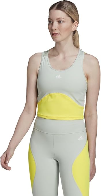 Adidas TRN HIIT CRO TK HM3896 TRAINING LINGRN/BEAMYE TANK for Women