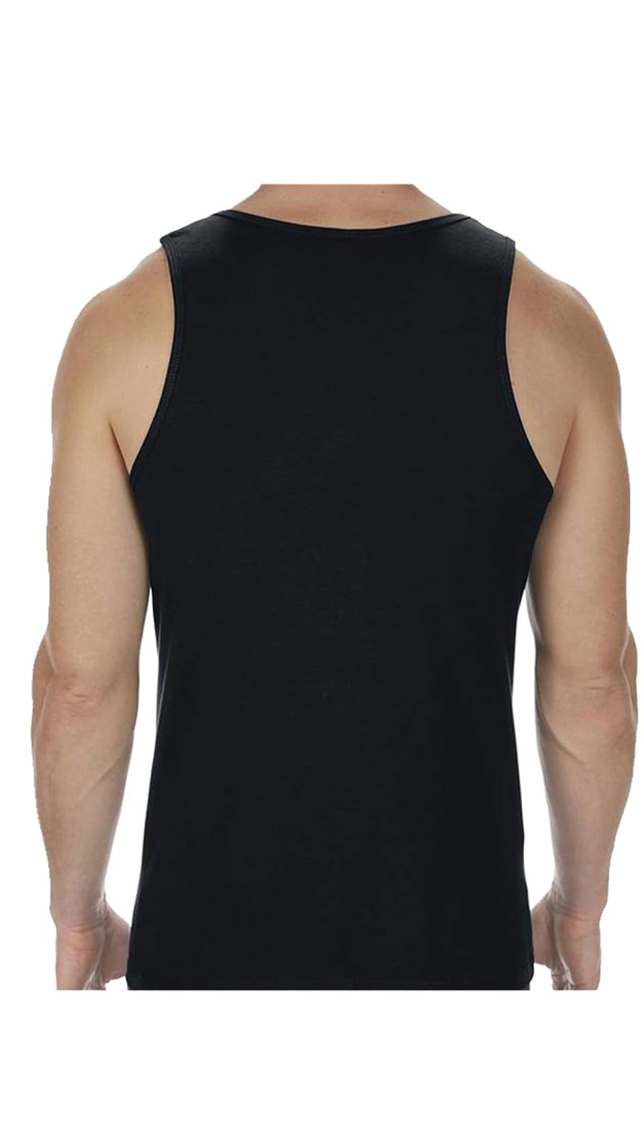 JIL mens Men tank top cotton lycra black Underwear