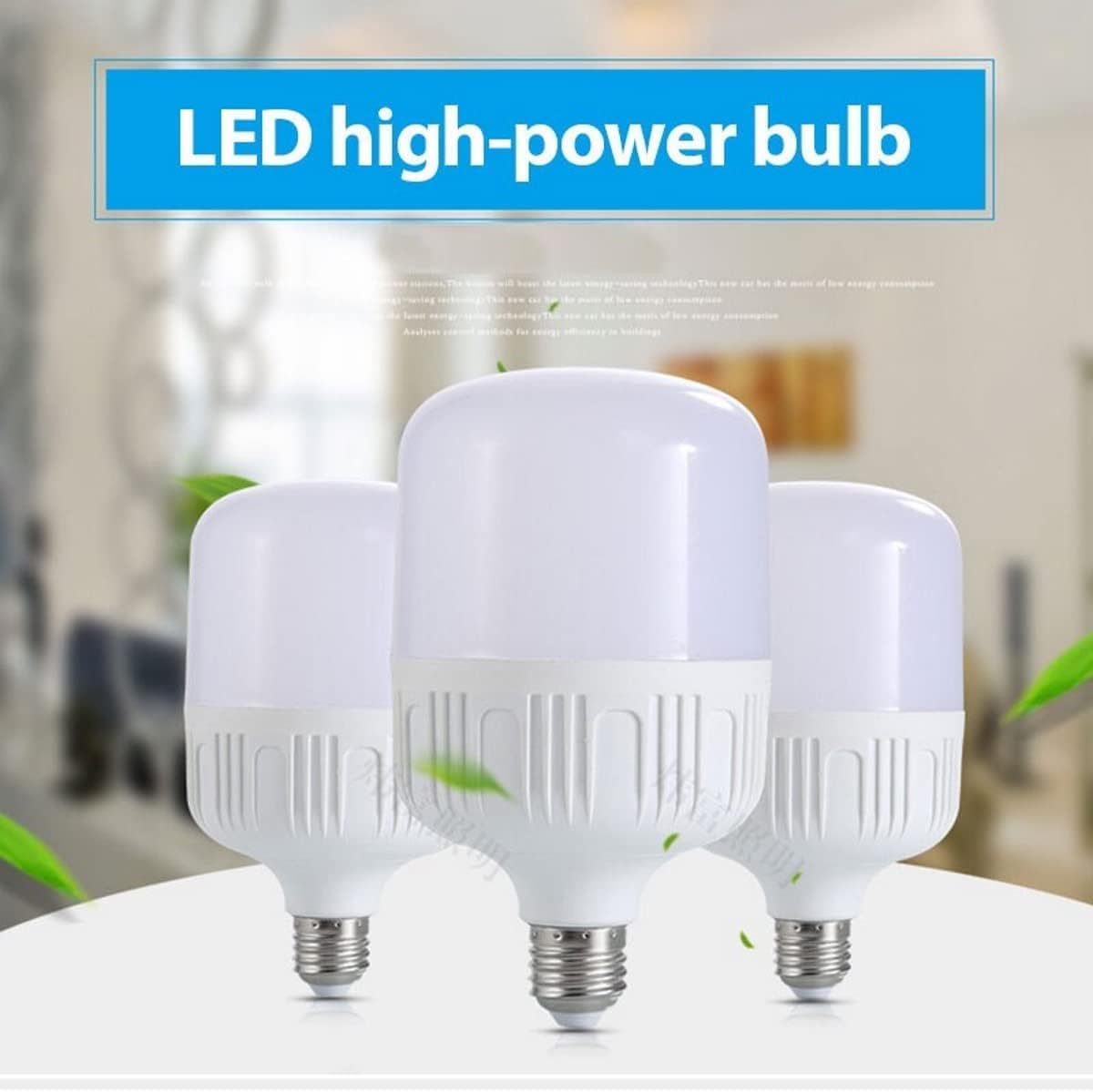 Biella™ Energy Saving LED Bulb 30W / 50W, E27 Base, Soft Light with NO UV/Mercury/Lead | Suitable for Home Office (Warmwhite (3000K) 30W)