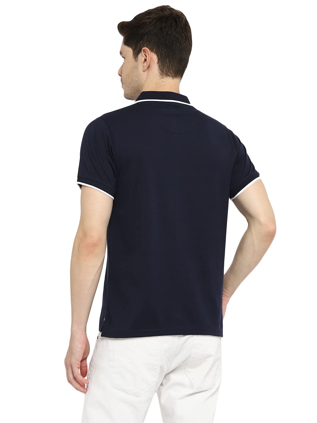 Deniklo Men's Solid Regular Polo Shirt