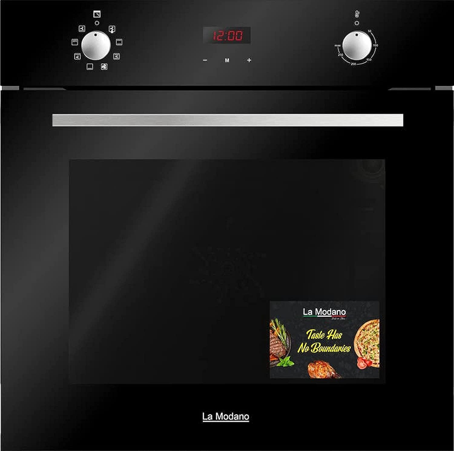 La Modano Builtin Ovens Electric Builtin Oven Black 60 cm LMBO604EB Made in Italy