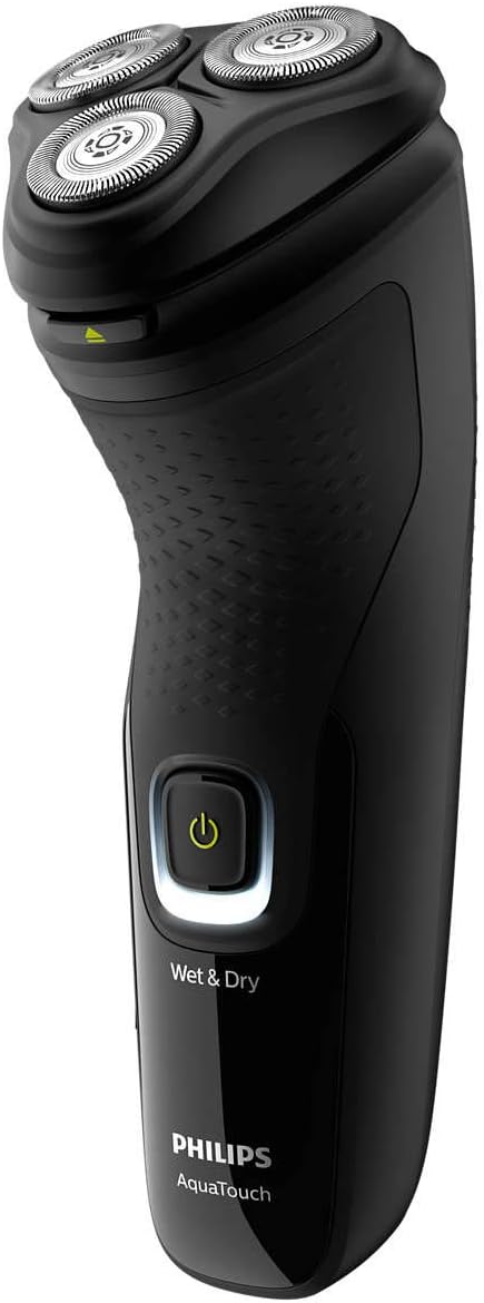 Philips Series Shaver 1000 Wet or Dry electric shaver S1223/40, Deep Black, Deep blue.