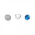 Pandora December Petites 925 Sterling Silver Floating Charm Set - 3 Pieces, Silver and Blue