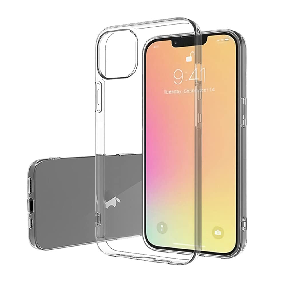 Muguian Case for iPhone 11, 6.1-Inch, Silky-Soft Touch, Full-Body Protective Case, Shockproof Cover with Microfiber Lining(Crystal Clear)