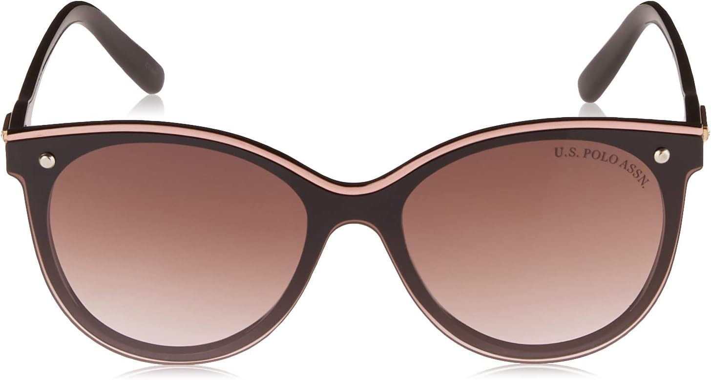 U.S. Polo Assn. Pa5031 Shield Uv Protective Cat Eye Sunglasses for Women. Classic Gifts for Her, 55 Mm