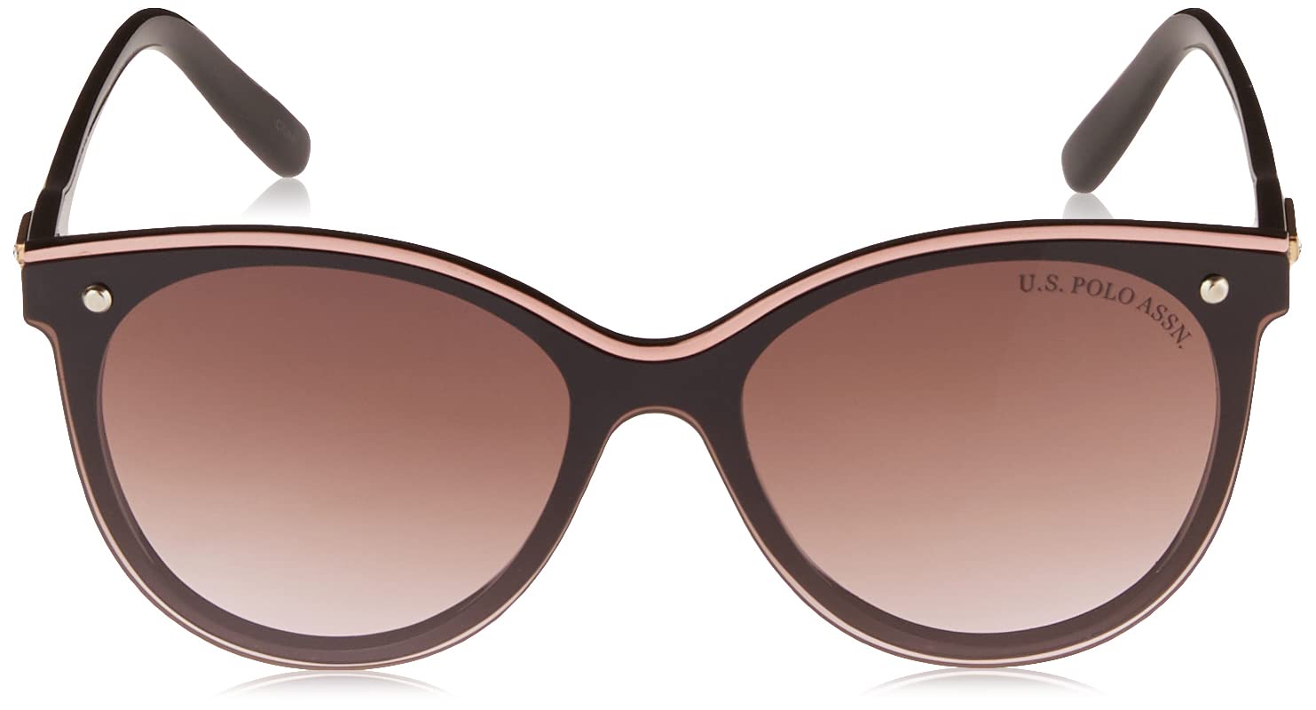 U.S. Polo Assn. Pa5031 Shield Uv Protective Cat Eye Sunglasses for Women. Classic Gifts for Her, 55 Mm