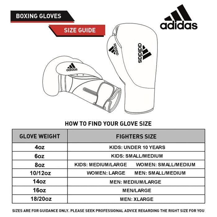 Adidas Boxing Gloves - Black and Silver, 6 oz