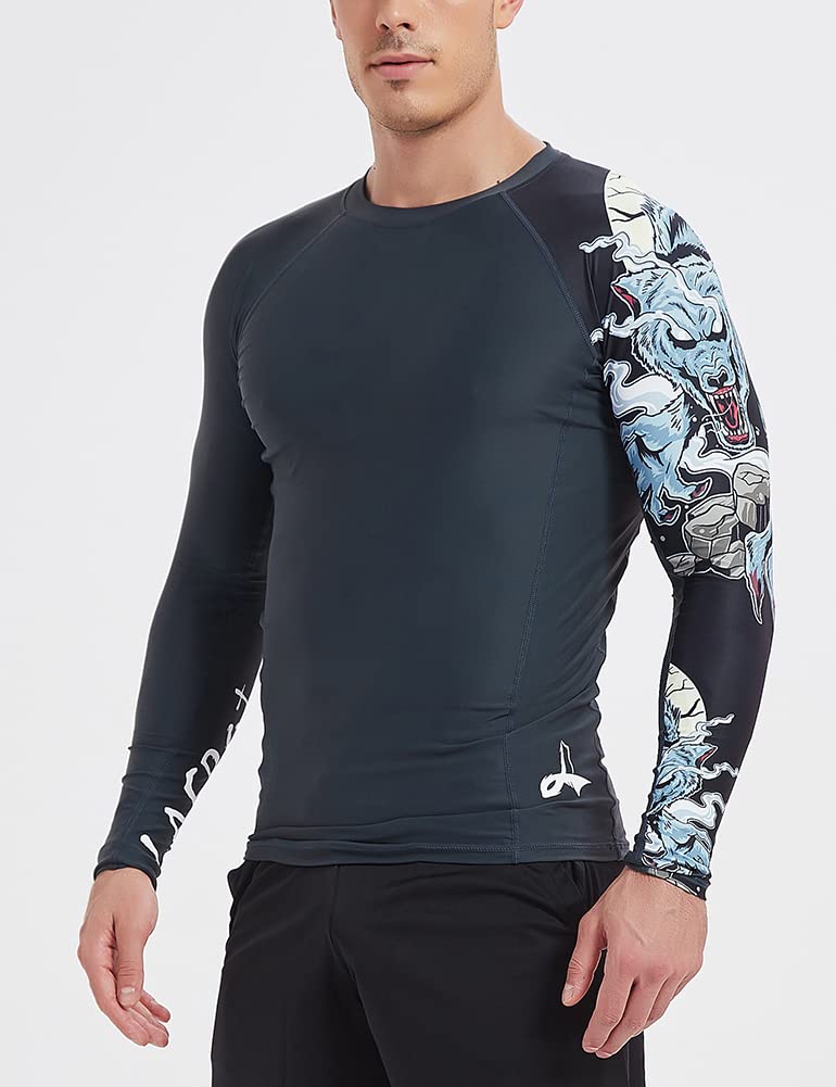 LAFROI Men Rash Guard Rash Guard Shirt