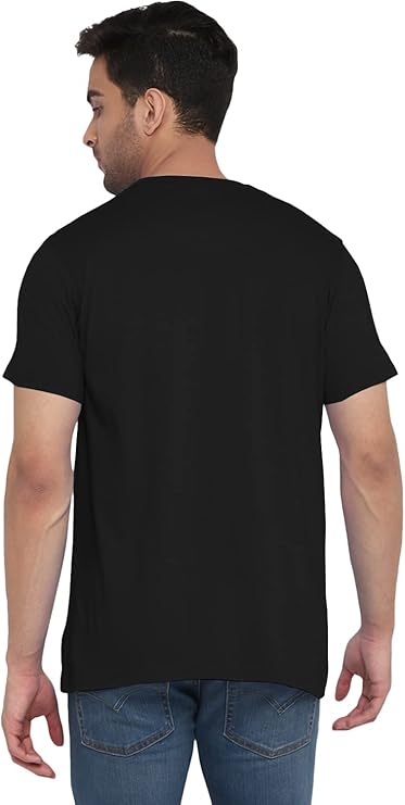 Deniklo Men's Solid Regular T-Shirt Pack of 2