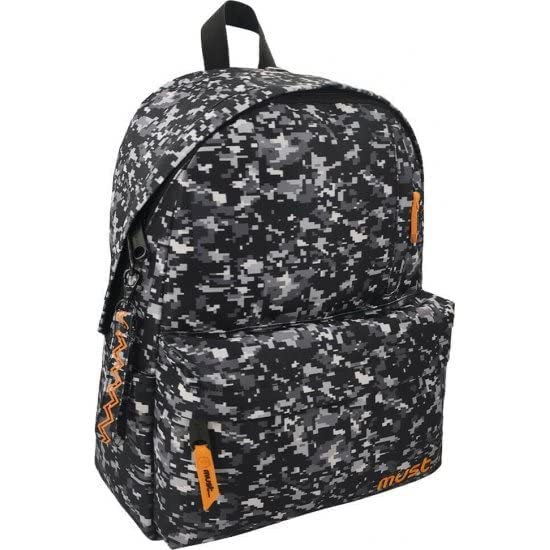 MUST BACKPACK MONOCHROME RPET ARMY BLACK-WHITE 4 CASES