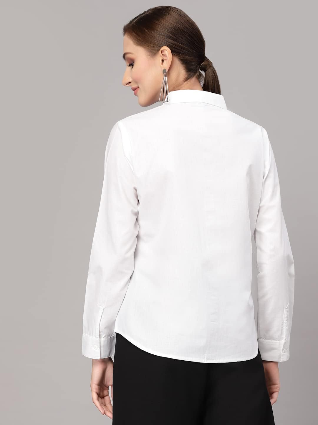 Krave Women Classic Formal Shirt.White