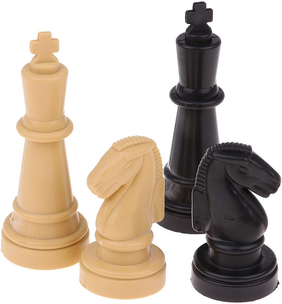 Chess Set Gift 32 pcs/lot 2'' Plastic Chess Pieces Only Board Game Checker Pawns Accessories Chess Board Game