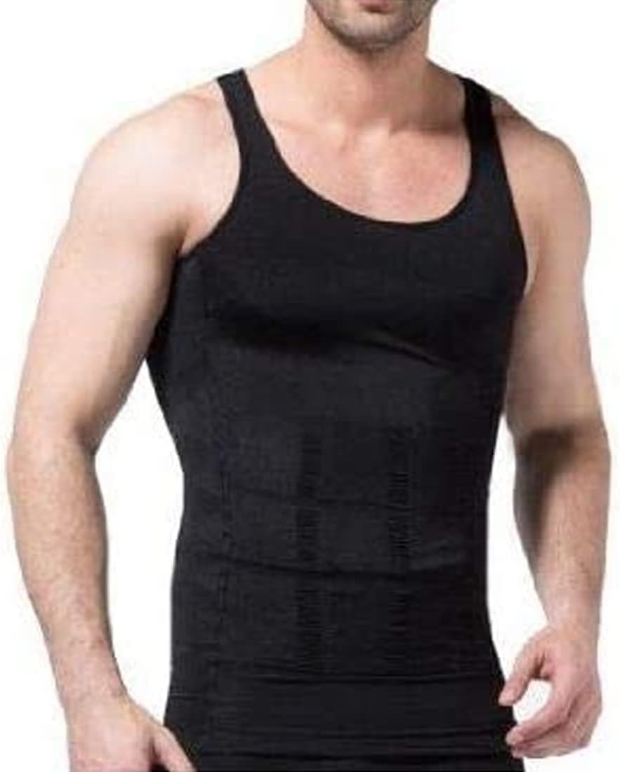 S-Sporting-Goods mens Slimming Underwear Body Shapewear MNS Slim Body Shapewear, Slim N Lift.BLACK