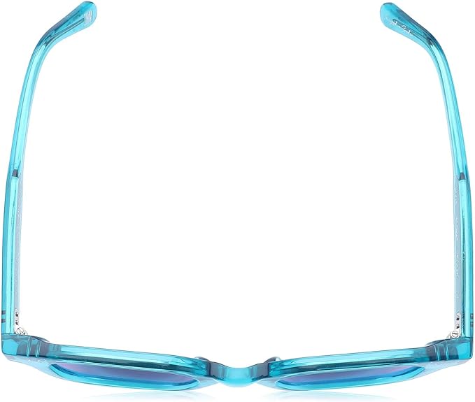 Chimi aqua Blue Lens Square Unisex Sunglasses - Transparent Blue