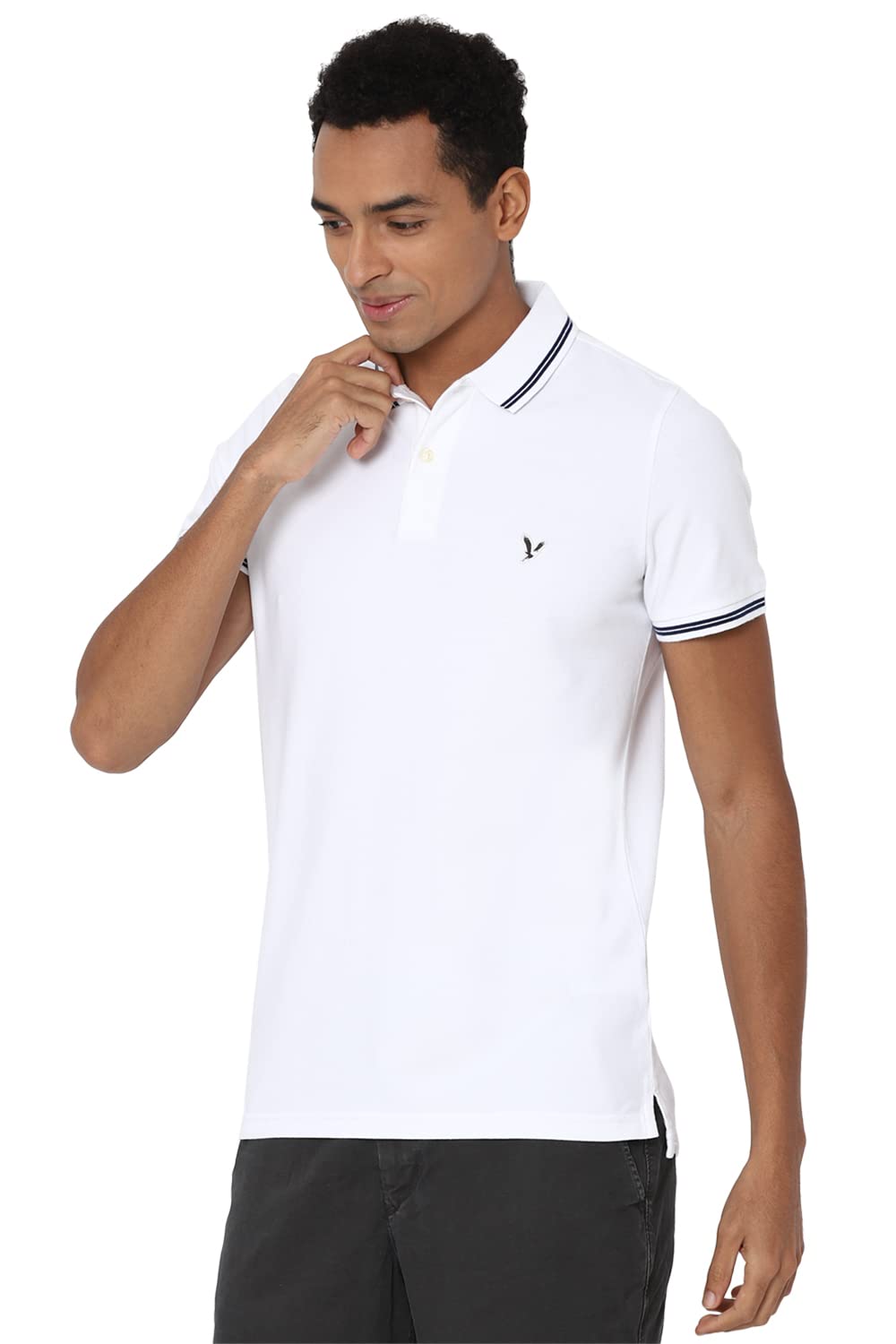 American Eagle Men's Slim Fit Pique Polo Shirt