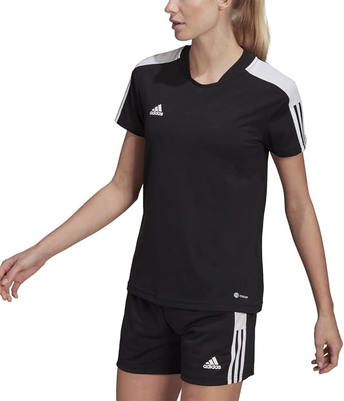 Adidas TIRO TR JSY ESW HE7171 FOOTBALL/SOCCER black JERSEY (SHORT SLEEVE) For Women