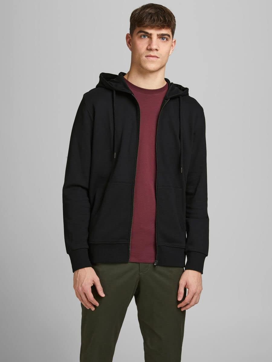 Jack & Jones mens Zip Hooded Sweatshirt (pack of 1)