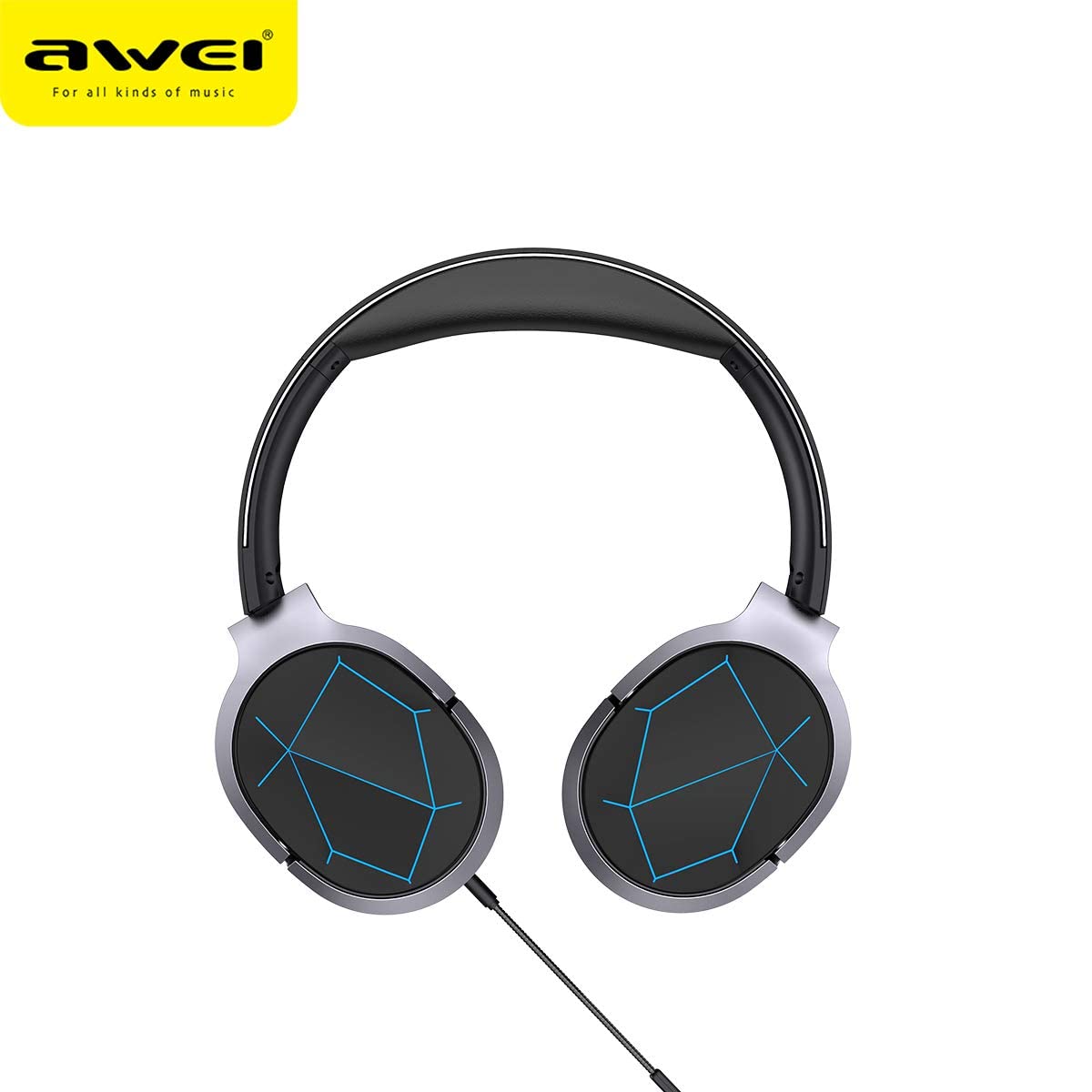 Awei A799BL Foldable Wireless Gaming Headphone - Black