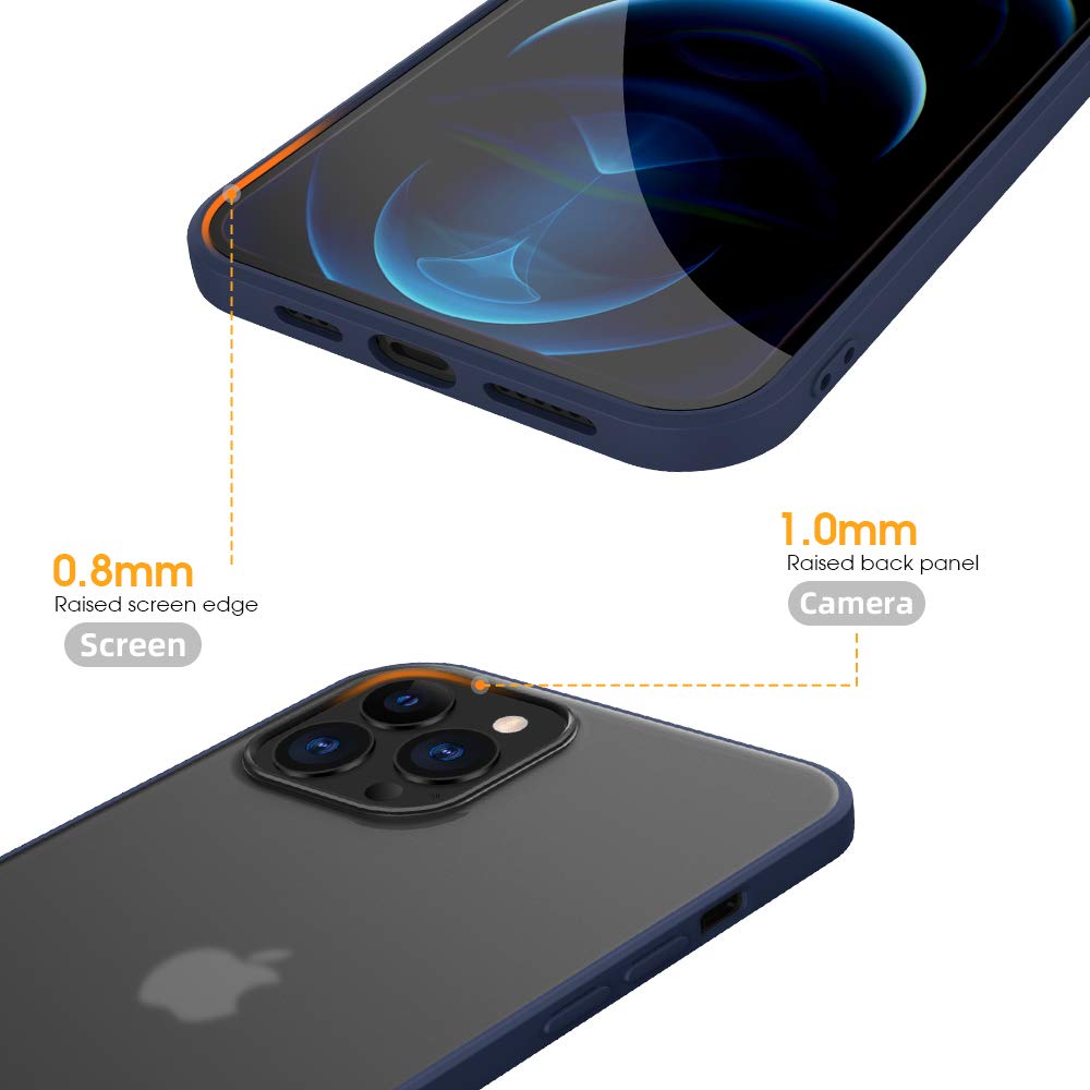 X-level for iPhone 12 Pro Max Case Slim Thin Matte Finish Military Grade Protective Hard Back Cover with Soft Edge Bumper Shockproof and Anti-Drop Case for iPhone 12 Pro Max 6.7