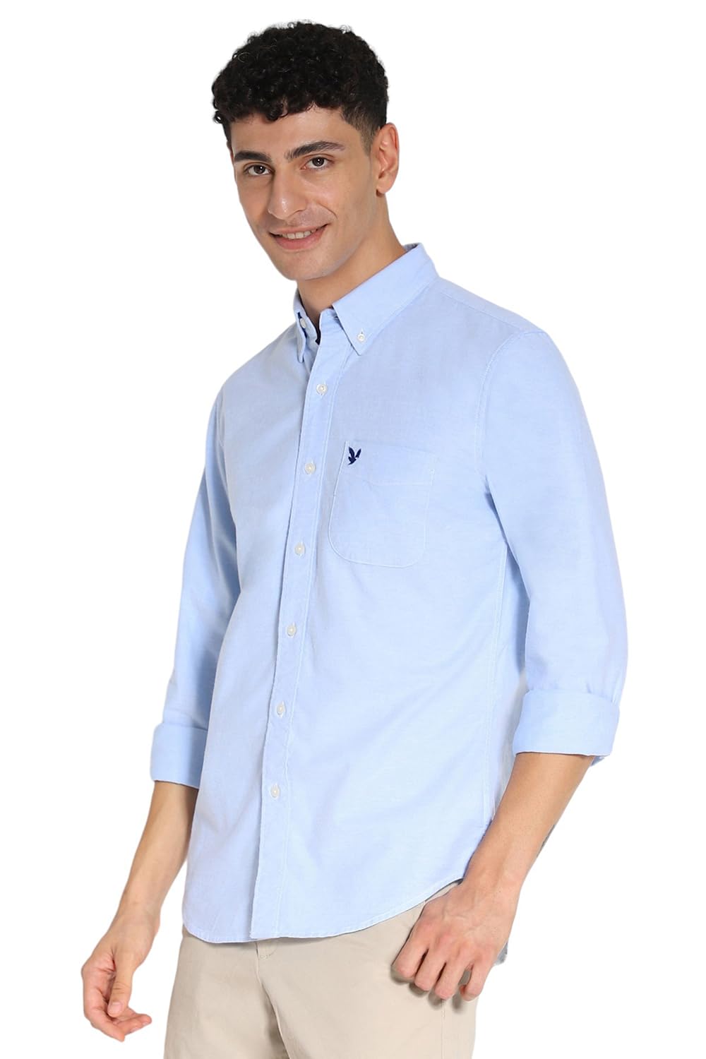 American Eagle Men's Slim Fit Oxford Button-Up Shirt