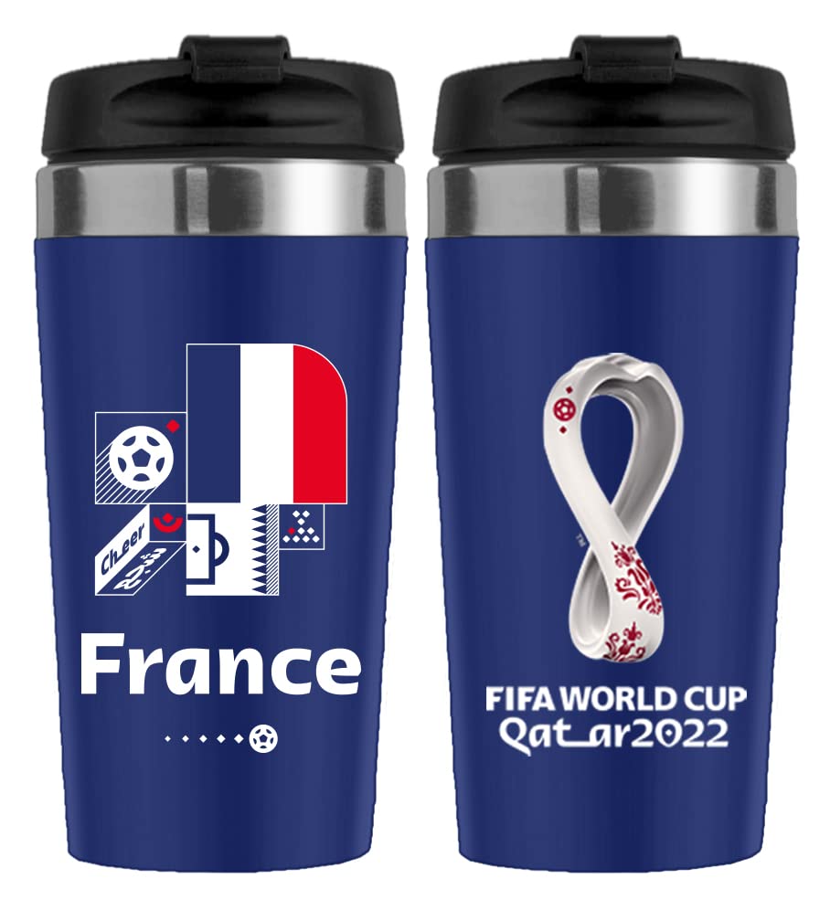 FIFA RT500402F World Cup Qatar 2022 Stainless Steel Vacuum Mug - France - 450ml