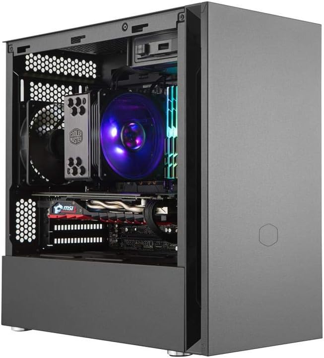 Cooler Master Silencio S400 Midi-Tower Pc-GehaEUse Schwarz 2 Vorinstallierte Luefter, Staubfilter, Mcs-S400-Kn5N-S00 Micro-Atx Tower