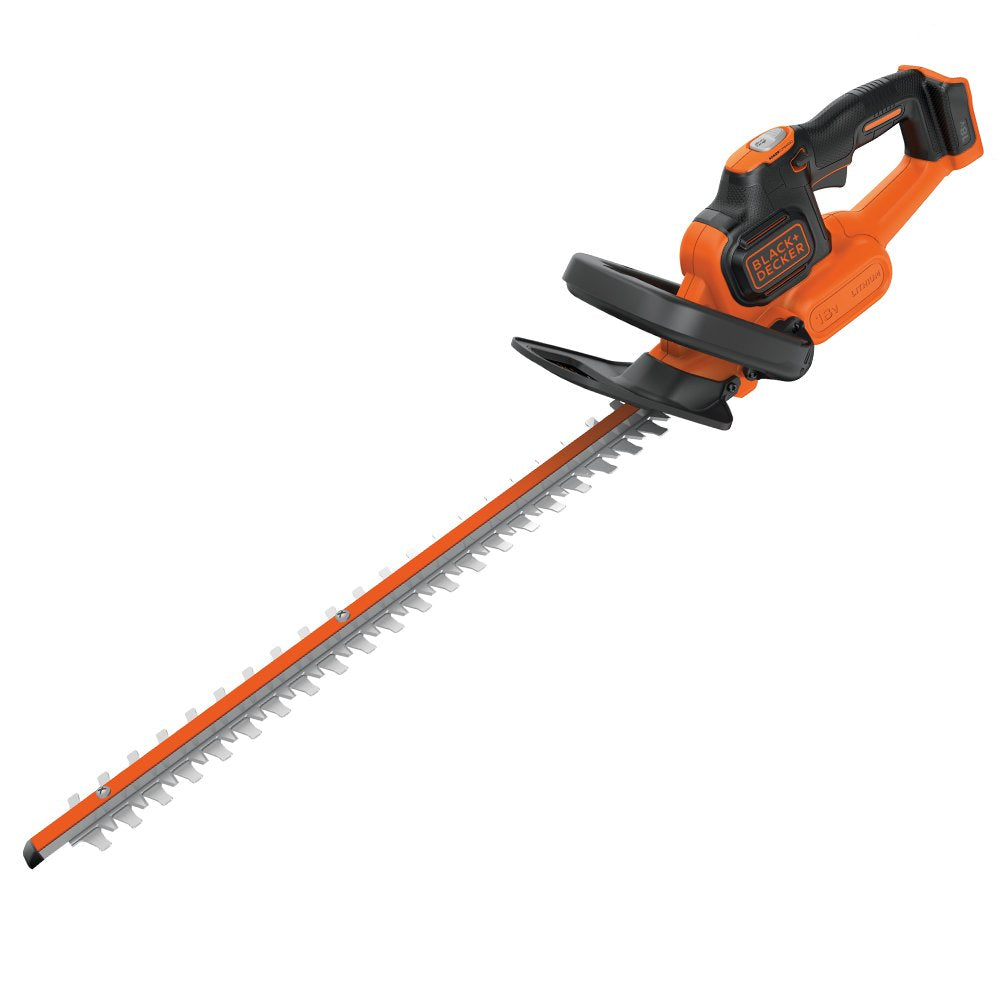 BLACK+DECKER 18V Cordless 45cm Anti-Jam Hedge Trimmer - Bare Unit (Battery not Included)