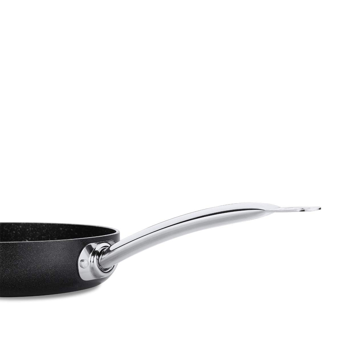 Korkmaz Proline Nero Frying Pan, Nonstick Omelette Pan, Chefs Pan, Saucepan, Non Stick Fry Pan, 26x5.5 CM