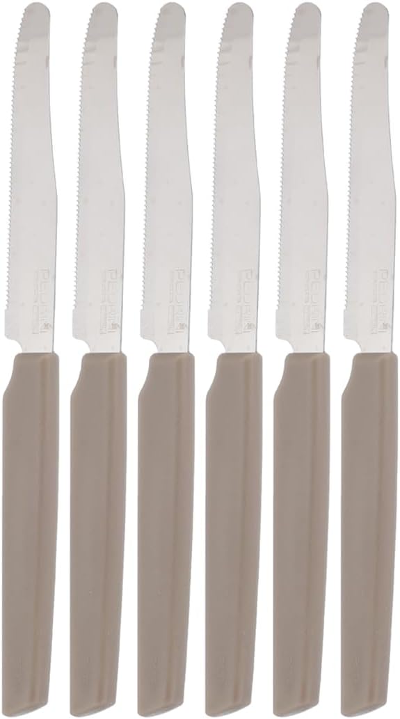 Pedrini Kitchen Knives Set 6Pcs Dove Grey Handle