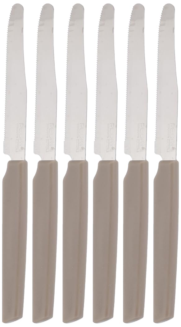 Pedrini Kitchen Knives Set 6Pcs Dove Grey Handle