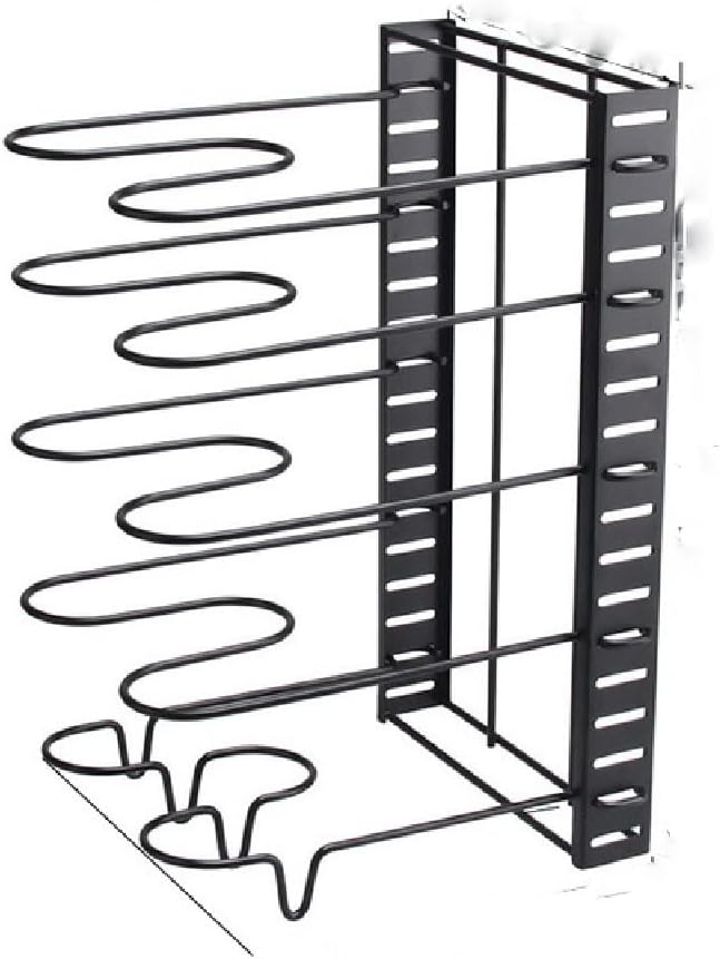 shipin Removable Folding Multi-layer Vertical Pot Lid Rack Kitchen Storage Rack Iron Rack Shelf (Color: A, Size: 38 * 30cm)