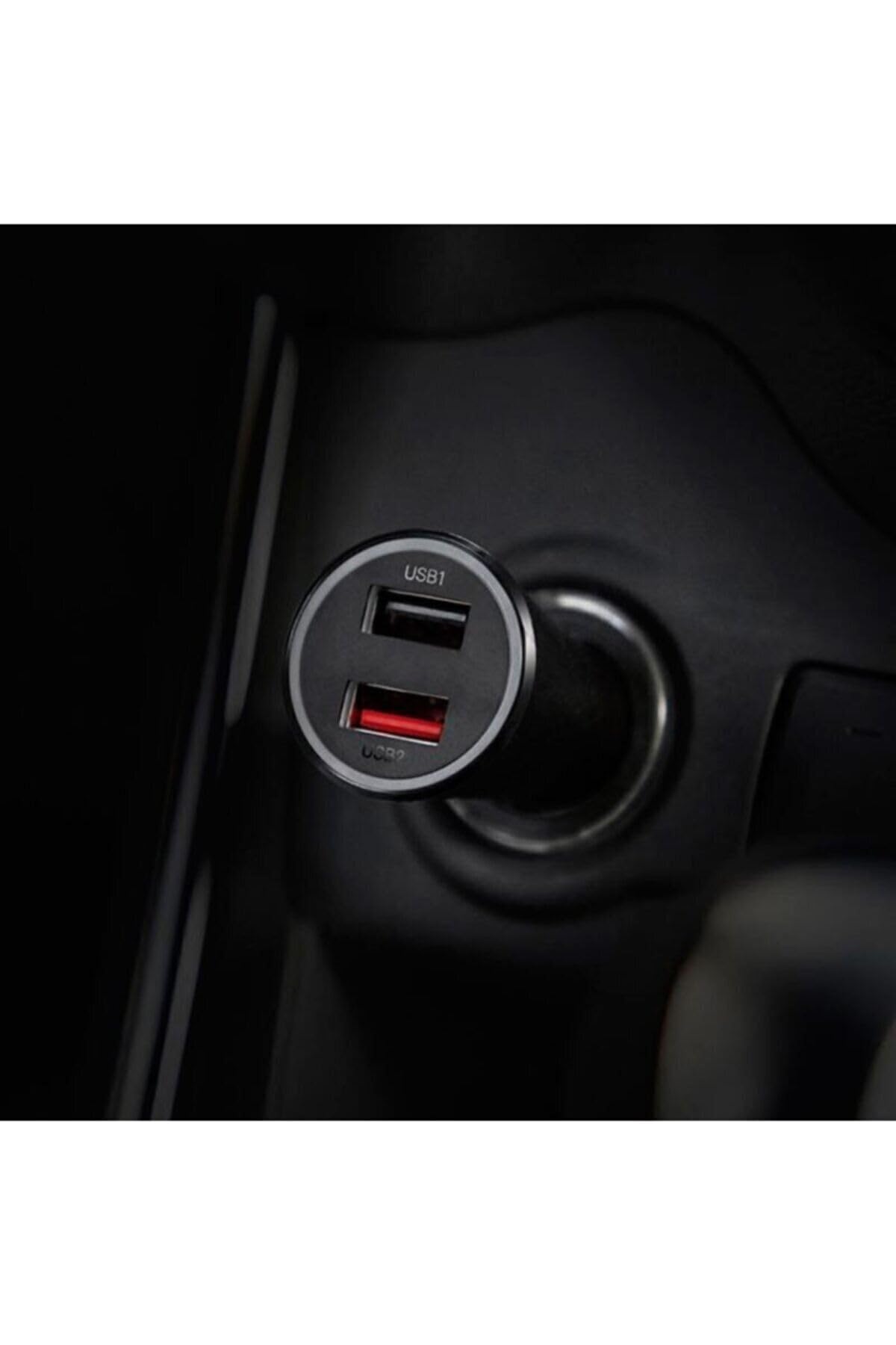 Xiaomi Mi 37W Dual Port USB Fast Car Charger Black