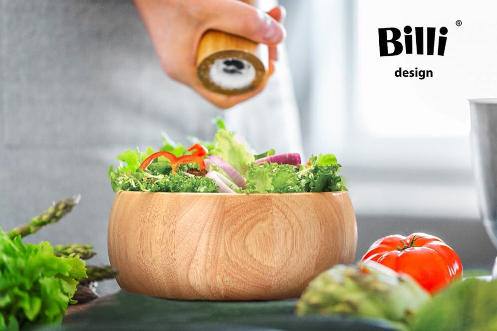 Billi WOODEN SALAD BOWL 15cm, Brown, WA-B1