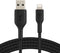 Belkin Braided Lightning Cable (Boost Charge Lightning to USB Cable for iPhone, iPad, AirPods) – MFi-Certified, Black, 1m